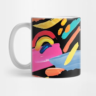 abstract painting color palatte Mug